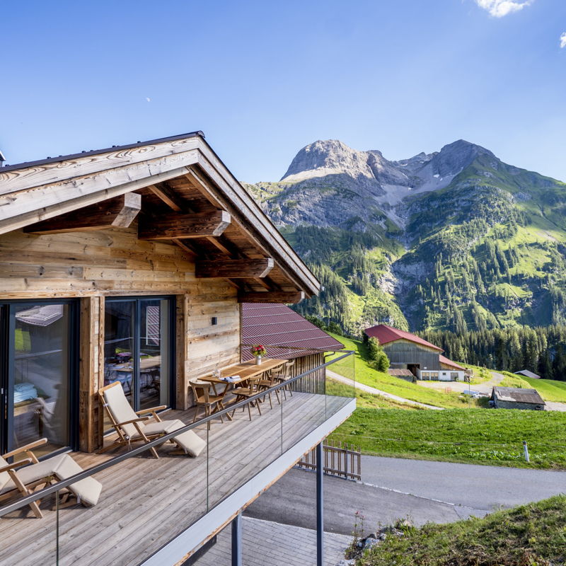 Hotel und Gastronomie Holzhaus in den Bergen